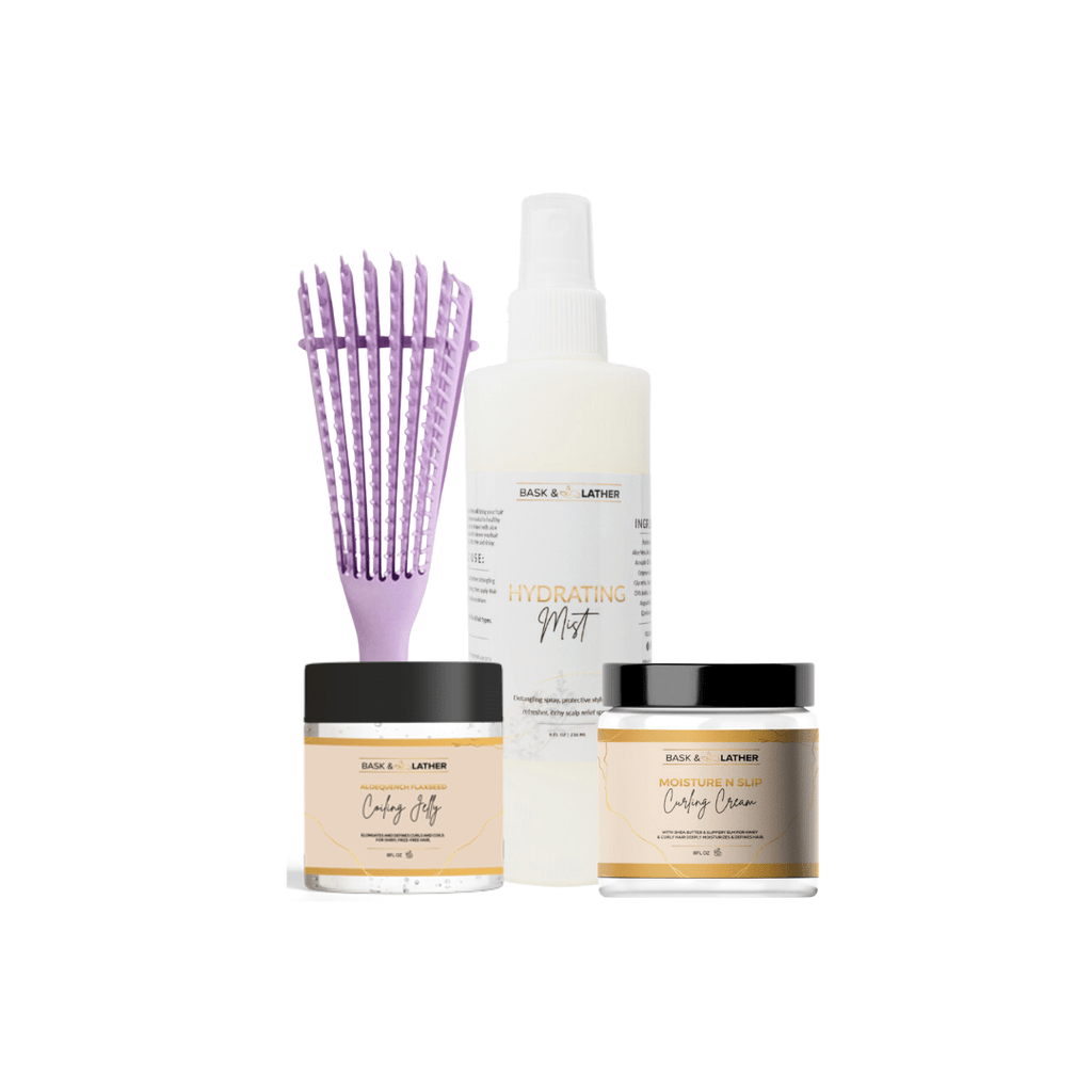 Bask and Lather Co Curl & Coil Defining Bundle