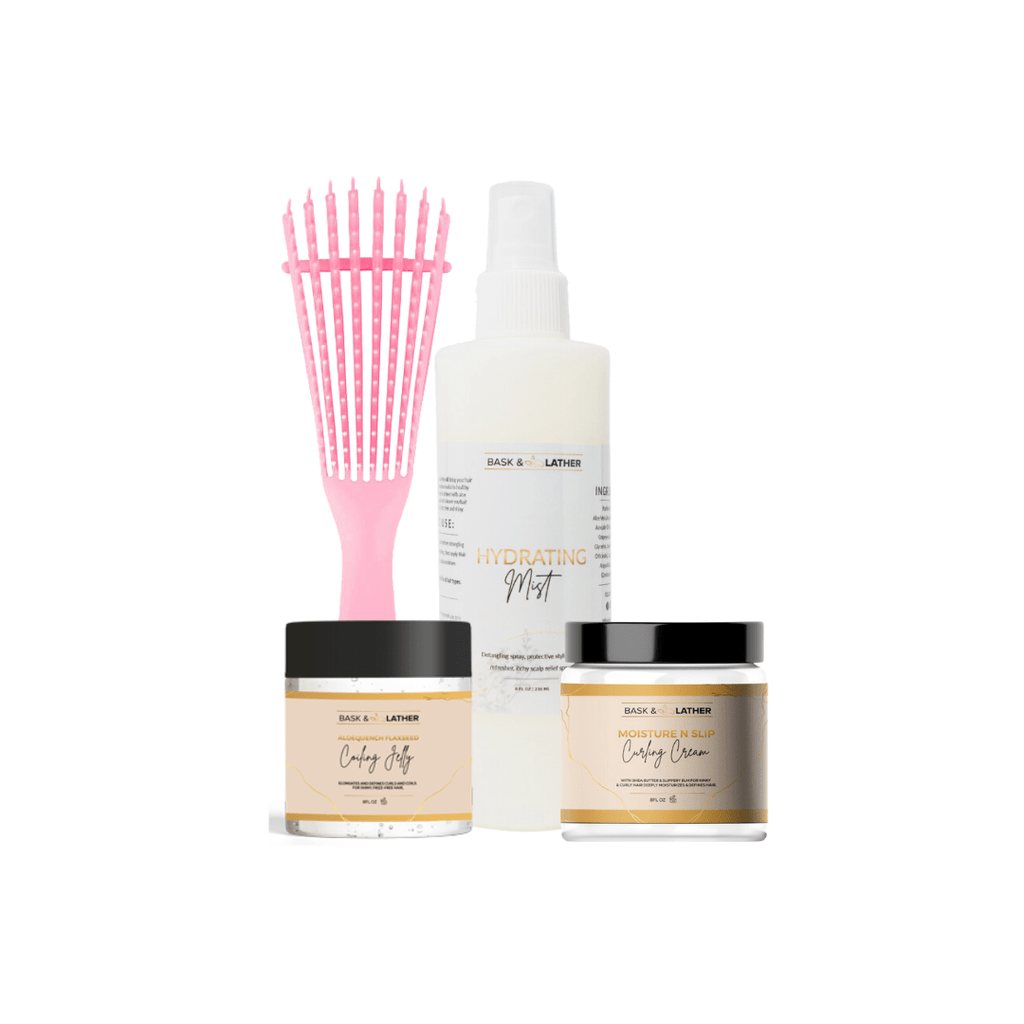 Bask and Lather Co Curl & Coil Defining Bundle
