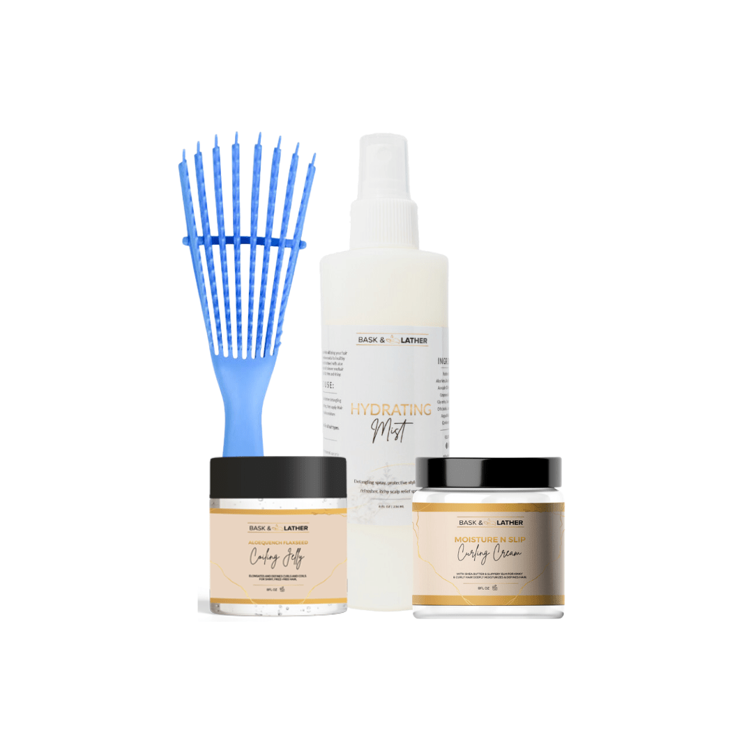 Bask and Lather Co Curl & Coil Defining Bundle