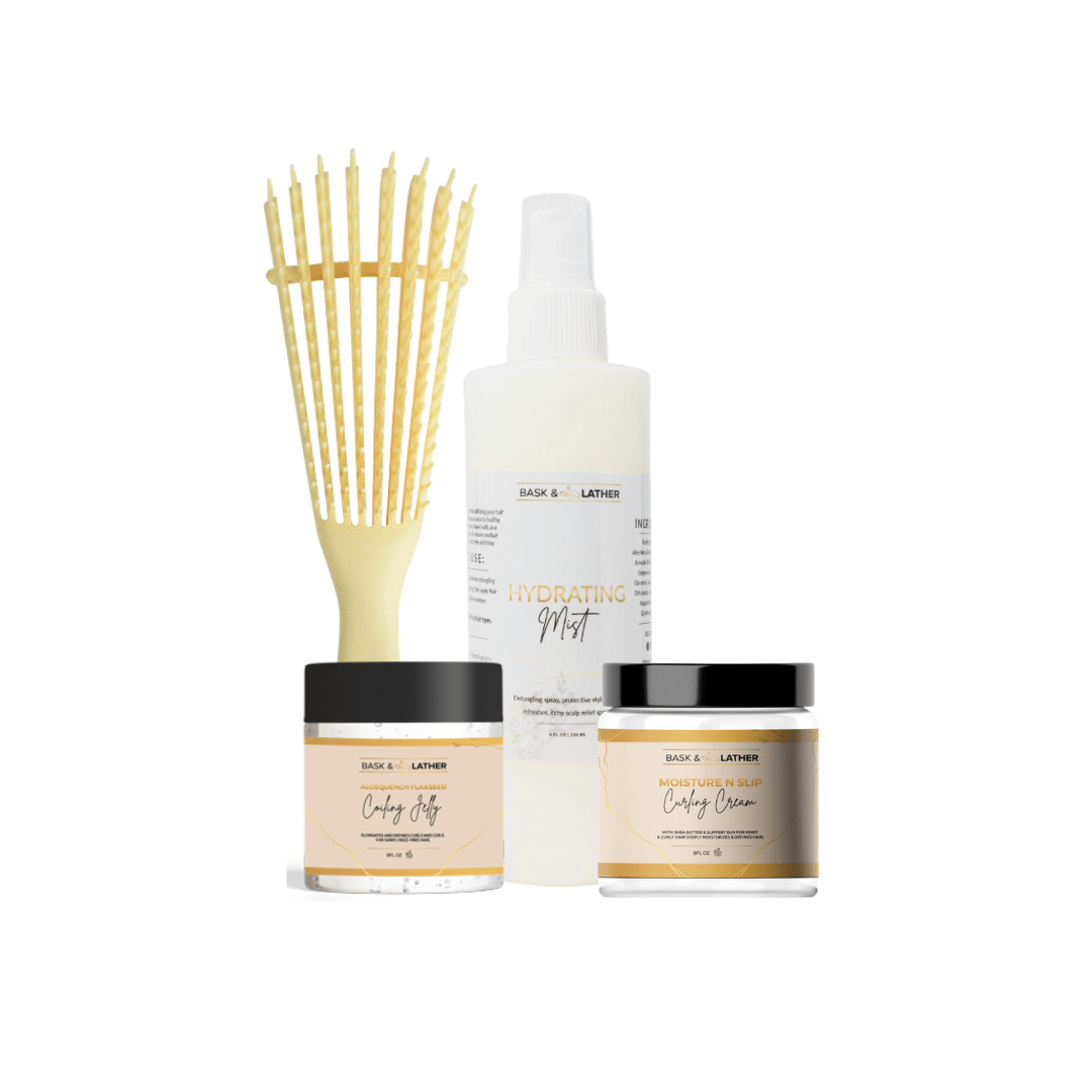Bask and Lather Co Curl & Coil Defining Bundle