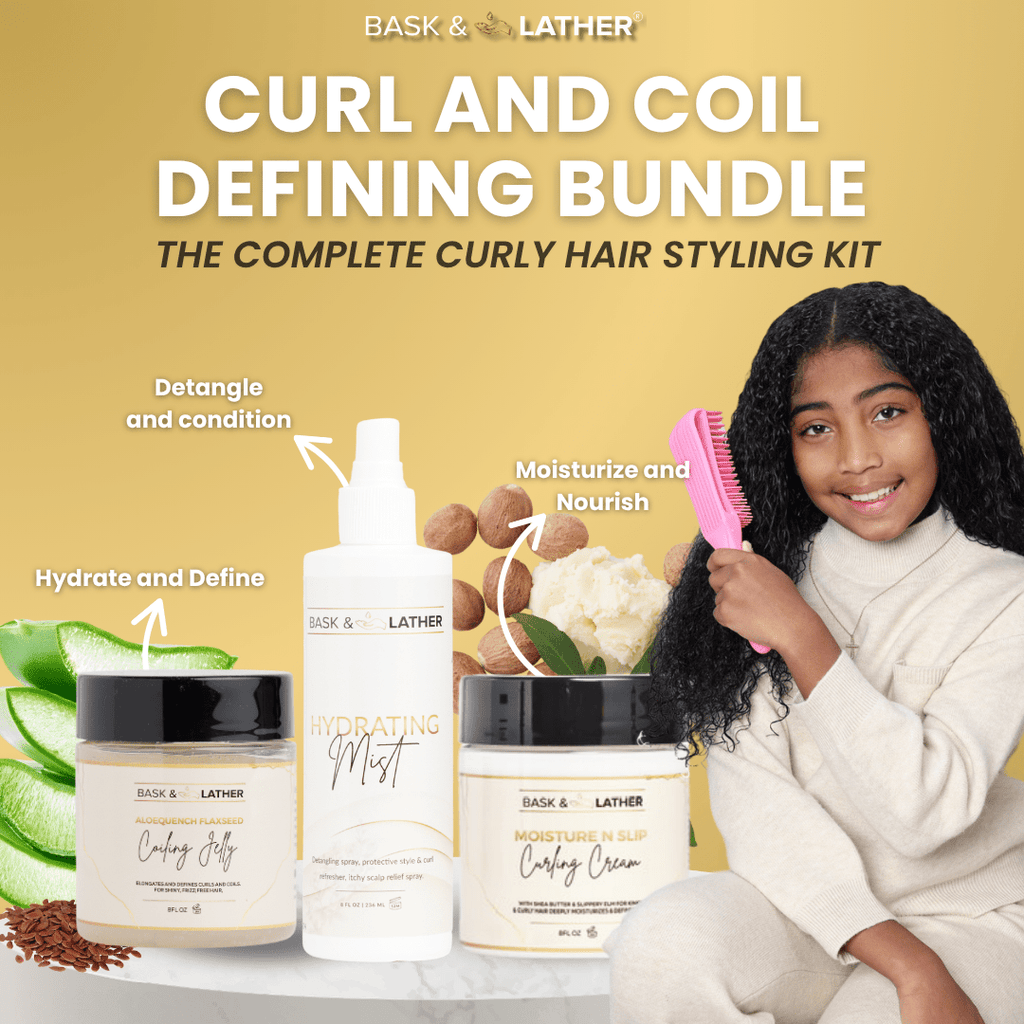 Bask and Lather Co Curl & Coil Defining Bundle